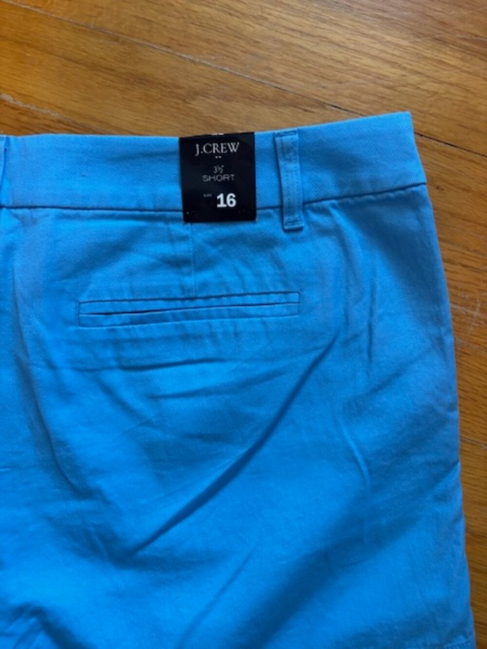 J. Crew 3.5" Classic Chino Short in Mountain Bird Blue Women's Size 16 - Picture 4 of 8